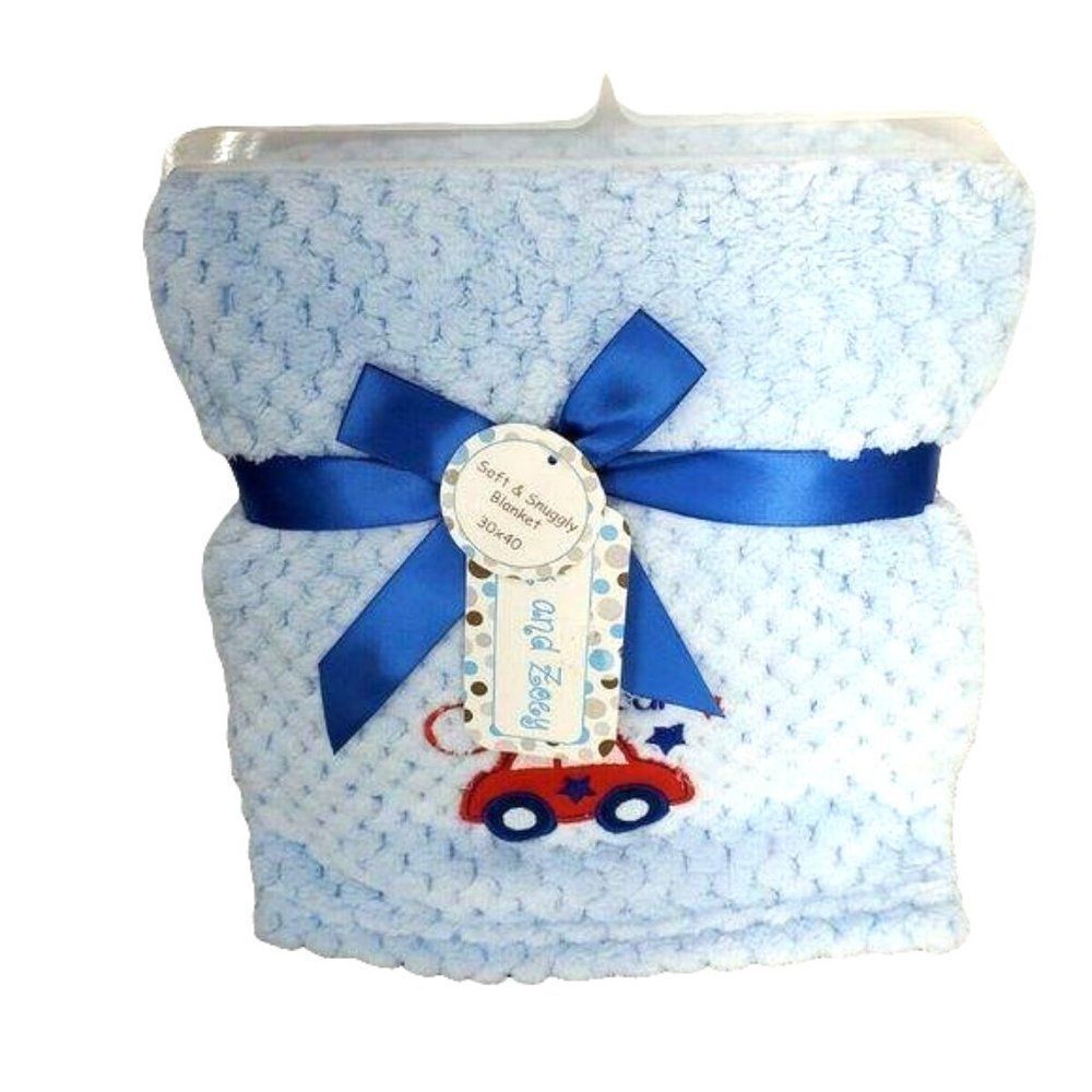 Zak‎ And Zoey Soft Snuggly Blue Blanket 30x40